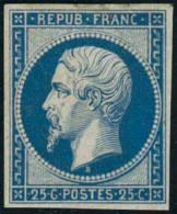 ** N°10c 25c Bleu Réimp - TB - 1852 Louis-Napoléon