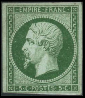 ** N°12b 5c Vert Foncé - B - 1853-1860 Napoléon III