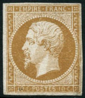 ** N°13Ab 10c Bistre Orangé, Type I - B - 1853-1860 Napoléon III