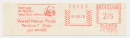 Meter Cut Netherlands 1978 - WWF - World Wildlife Fund - Panda Bear - Cartas & Documentos