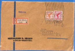 Allemagne Reich 1931 Lettre Einschreiben De Lorch (G17934) - Covers & Documents