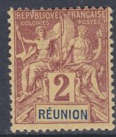 Réunion N° 33 X Type Groupe : 2 C. Lilas-brtun Sur Paille Trace De Charnière Sinon TB - Neufs