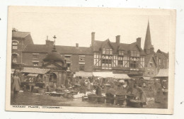 Cp, Angleterre, Staffordshire, UTTOXETER, Market Place, Marché , Commerce ,  écrite , Ed. A. Kelly Stationer - Other & Unclassified