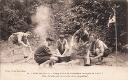 60 - VERBERIE - S15261 - Camp Ecole De Scoutisme Française De Cappy - Une Cuisine De Patrouille - Les Chouettes - Verberie