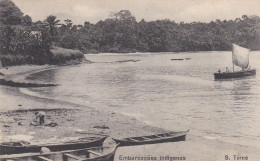 POSTCARD  PORTUGAL - SAO TOME E PRINCIPE - OLD PORTUGUESE COLONY - EMBARCAÇÕES INDIGENAS - São Tomé Und Príncipe