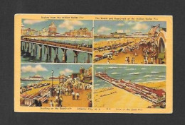 Atlantic City - New Jersey View At The Steel Pier - Postmark 1946 With A Stamp - By Candy - Atlantic City