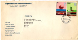 Great Britain - 1978 FDC: National Energy Oil Coal - Company Mail F053 - 1971-1980 Decimal Issues