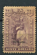 USA 1875 ESPOSIZIONE MARCA PER GIORNALI 60 $ - Cinderellas