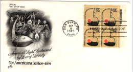 USA - 1979 - FDC Petroleum Industry - Oil Lamp F057 - Sonstige & Ohne Zuordnung