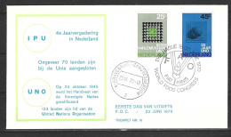 PAYS-BAS. N°916-7 Sur Enveloppe 1er Jour (FDC) De 1970. Oblitération : World Food Congress. - Alimentation