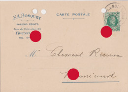 Molenbeek Bruxelles Rue De L'Intendant F.A. BOSQUET  Papiers Peints 1929  Carte Correspondance - Ambachten