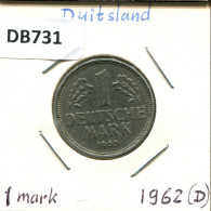 1 DM 1962 D BRD ALEMANIA Moneda GERMANY #DB731.E - 1 Mark