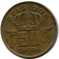 50 CENTIMES 1965 FRENCH Text BÉLGICA BELGIUM Moneda #AW923.E - 50 Cents