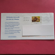 Les Châtaignes  - Lettre Prioritaire 20 G - Oblitération ROC 26479 Lognes PIC 77183 Croissy Beaubourg - 2022 - Briefe U. Dokumente