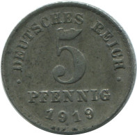 5 PFENNIG 1919 D ALLEMAGNE Pièce GERMANY #AE655.F - 5 Renten- & 5 Reichspfennig