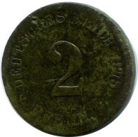 2 PFENNIG 1875 G ALLEMAGNE Pièce GERMANY #DB827.F - 2 Pfennig