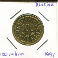 100 MILLIMES 1997 TUNISIE TUNISIA Pièce #AP832.2.F - Tunisie