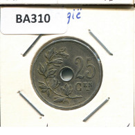 25 CENTIMES 1926 DUTCH Text BELGIEN BELGIUM Münze #BA310.D - 25 Cent