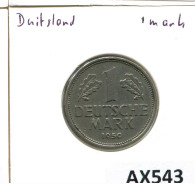 1 DM 1950 K.SCHUMACHER BRD DEUTSCHLAND Münze GERMANY #AX543.D - 1 Mark