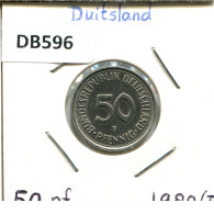 50 PFENNIG 1980 F BRD DEUTSCHLAND Münze GERMANY #DB596.D - 50 Pfennig