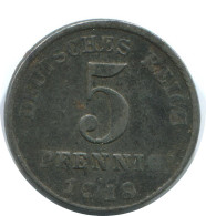 5 PFENNIG 1918 D DEUTSCHLAND Münze GERMANY #AE306.D - 5 Rentenpfennig & 5 Reichspfennig