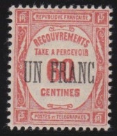 France  .  Y&T   .   Taxe  63     .   *    .      Neuf Avec Gomme - 1859-1959 Used