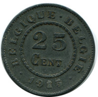 25 CENTIMES 1915 BELGIEN BELGIUM Münze #AX368.D - 25 Cents