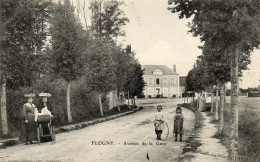 - FLOGNY (89) -  L'avenue De La Gare  (animée, Enfant Au Cerceau)  -25375- - Flogny La Chapelle