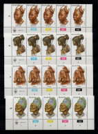 1982 SWA South West Africa Cylinder Blocks Set MNH Thematics Female Headresses(SB4-005) - Neufs