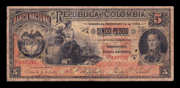 Colombia 5 Pesos 1895 Pick 235 Bc F - Colombie