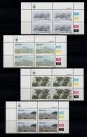 1983 SWA South West Africa Cylinder Blocks Set MNH Thematics Paintings  (SB4-011) - Nuevos