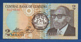 LESOTHO - P. 9 – 2 Maloti 1989 AUNC, S/n K331236 - Lesotho