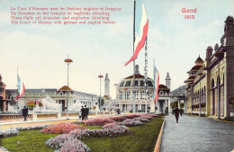 BELGIQUE - Gand - La Cour D'Honneur Avec Les Sections Anglaise Et Française - Carte Postale Ancienne - Gent