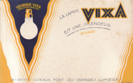Buvard :  La Lampe Vixa  De Visseaux      ///  Réf.  Mai. 23 - Electricité & Gaz