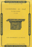 Buvard :   Fourneaux  Bécuwe  : Cuisinière à Gaz  ///  Réf.  Mai. 23 - Electricidad & Gas