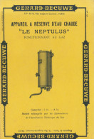 Buvard :   Gérard  Bécuwe  :  Appareil à Réserve D'eau Chaude   ///  Réf.  Mai. 23 - Elettricità & Gas