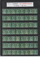 51 De 1922-47 - 56 Timbres Préoblitérés - SEMEUSE PLEINE . (159) - 5c. Vert  - 2 Scannes - 1893-1947