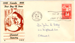 CANADA 1956 - FDC - Chemical Industry - Petroleum Oil  #F085 - 1952-1960