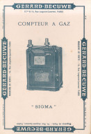 Buvard :   Gérard  Bécuwe  :  Compteur à Gaz   ///  Réf.  Mai. 23 - Elektriciteit En Gas