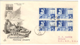 CANADA 1955 - FDC -farmers - Petroleum Oil  #F086 - 1952-1960