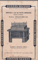 Buvard :   Gérard  Bécuwe  :  Friteuse à Gaz   ///  Réf.  Mai. 23 - Elettricità & Gas