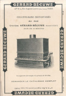 Buvard :   Gérard  Bécuwe  :  Chauffe-bains Instantanés à Gaz    ///  Réf.  Mai. 23 - Elektriciteit En Gas