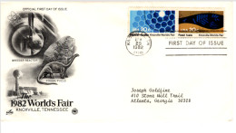 USA 1982- FDC World Fair, Fossil Fuels Petroleum #F093 - 1981-1990