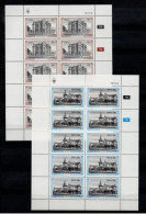 1984 SWA South West Africa Cylinder Blocks Set MNH Thematics Historic Buildings Of Swakopmund Full Sheets (SB4-016) - Nuevos