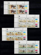 1984 SWA South West Africa Cylinder Blocks Set MNH Thematics 100th Anni Colonization By Germany  (SB4-019) - Nuevos