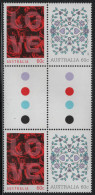 Australia 2011 MNH Sc 3398a 60c Roses, Hearts And Flowers Gutter - Mint Stamps