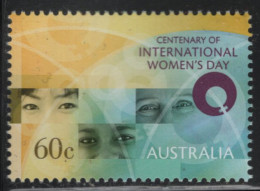 Australia 2011 MNH Sc 3412 60c International Women's Day Centenary - Mint Stamps