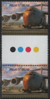 Australia 2011 MNH Sc 3416 $3 C-17 Military Airplanes Gutter - Mint Stamps