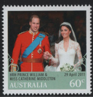 Australia 2011 MNH Sc 3450 60c William And Catherine Royal Wedding Photo - Mint Stamps