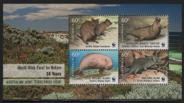 Australia 2011 MNH Sc 3564b 60c Quokka, Seal, Dugong, Shrew Sheet - Mint Stamps